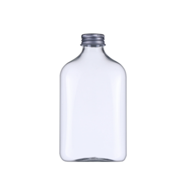 12oz Food Grade Cooled Boba Milk Tea Containers - Transparent PET Plastic Bottles with Aluminum Lids