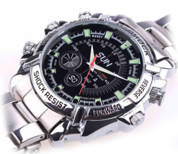 12 Mega Pix Full Hd 1080p Ir Night Vision Watch Waterproof Pc Small Hidden Spy Cameras