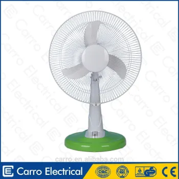Carro Electrical 16inch 12v 13w table rechargeable dc motor fan