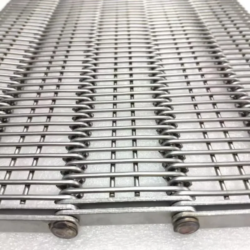 Flex Conveyor Belt with Metal Wire Mesh Chain Drive