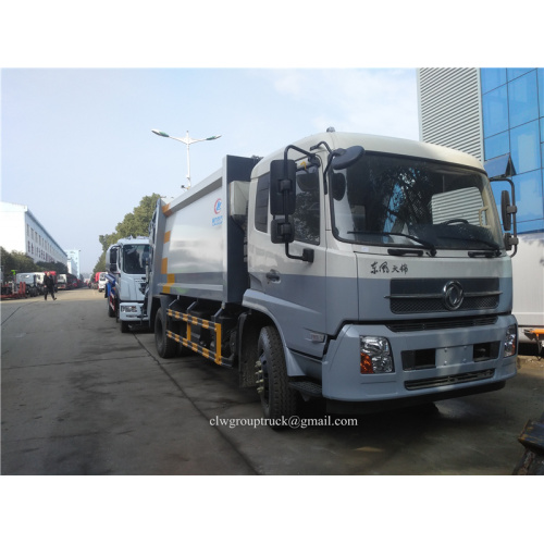 Camión de basura de compresión Dongfeng 12CBM