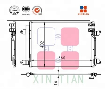 Car aluminum air conditioning condenser  A/C condenser OEM 8846053030