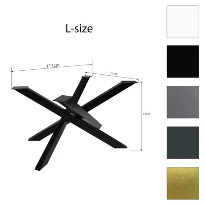 Spider Tischgestell 403 Stahl Edelstahl Kreuz