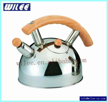 Stainless Steel Wooden Kettle