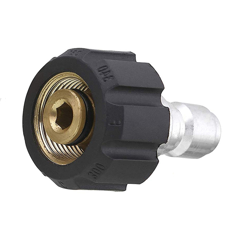 High Pressure Washer Adapter Set, Gun to Wand M22 to 1/4'' Quick Connect