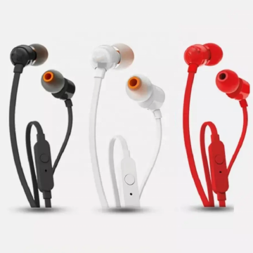 JBL Orijinalt110 Derin bas ve spor için sıralı kontrole sahip kablolu kulaklıklar