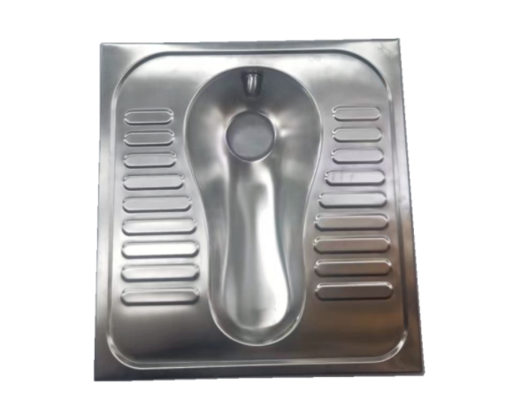 Edelstahl hockende Toilette