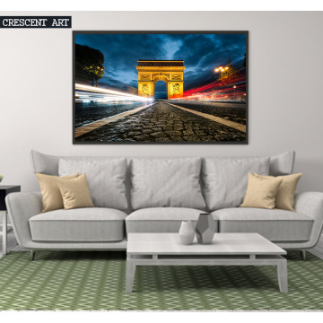 Paris Arch of Triumph Photo Canvas Print