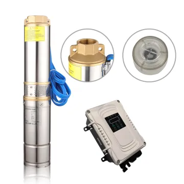 Thai 2 Outlet Solar Borehole Pump for Well 1HP DC Solar Submersible Irrigation Water Pump