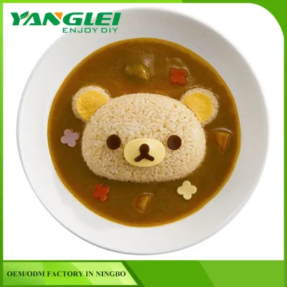 2017 Besting Selling Kitchen Accessories Plastic Rilakkuma Rice Mold