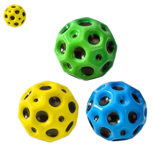 Unisex Anti-Stress Space Balls: High-Bouncing, Soft PU Foam Toy for Kids and Adults