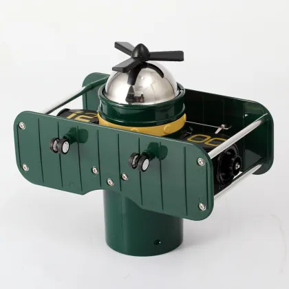 Green Fighter Plane Flip Clock for Decor
