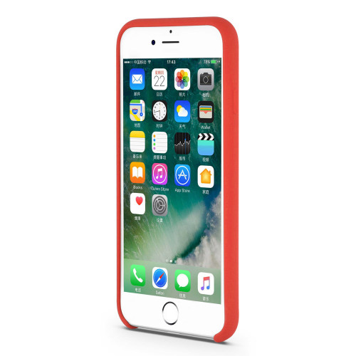 Eye-catching Red Liquid Silicone Rubber Iphone8 Plus Case