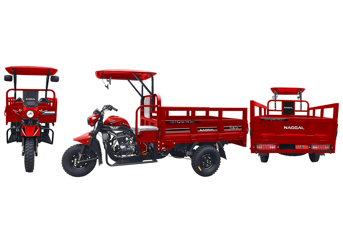 Red multifunctional three-wheeled motorcycle Red multifunctional three-wheeled motorcycle