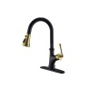 Stainless Steel Black Gold Faucet Brushed Nickel