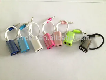 3.5mm 1 to 2 Stereo Headphone/ Earphones Splitter Cable adapter for mobile phones