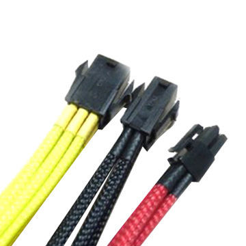 Wire Harness, ATX Power Cable with Braided Expandable Sleeves, Various Lengths are Available