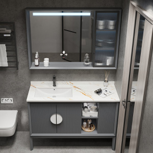 Modern New Gray Bathroom Vanity