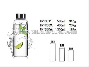 beautiful borosilicate glass water bottle