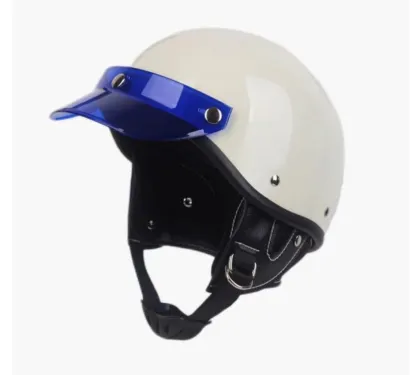 PP/ABS Blue Half Face Helmet