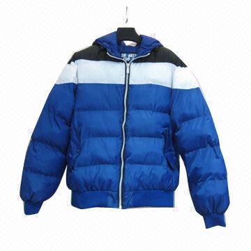 Blue down jacket, OEM/ODM orders are welcome