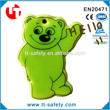 Holiday Promotional Gifts Give Away Eco-friendly Fluorescence Soft PVC Reflective Hanger