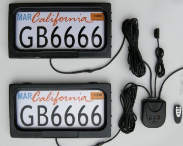 Ksa Remote Control License Plate Frame