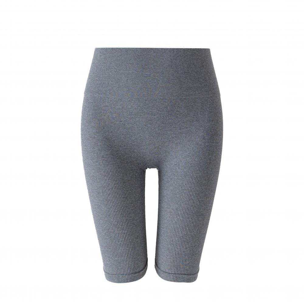Gray Ladies Knee Length Yoga Pant