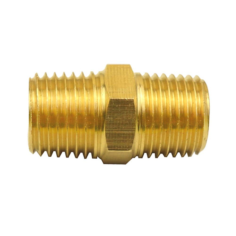 1/8 To 1 Inch Npt Thread Forged Brass Pipe Fitting Hex Nipple, High ...