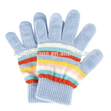 Lady wholesale acrylic knit magic gloves