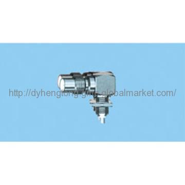 SMC Male Right Angle Chassis Mount Panel Jack With Solder Pot