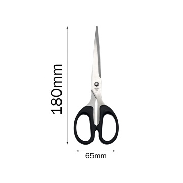Hot Sale 180mm Black Kids Safety Scissors for Office and School