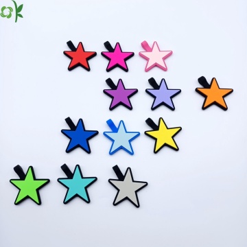Hot Selling Double Sided Star Silicone Labels