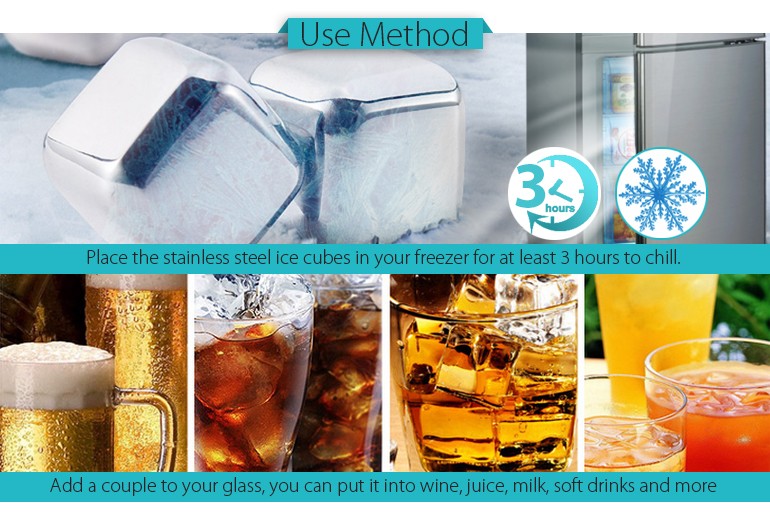 Reusable ice cubes