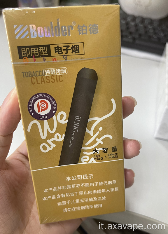 Kit-tobacco di sigarette e-vape usa e getta