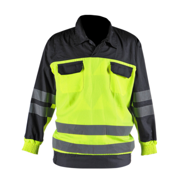 Black Safety Workwear Reflective Garment