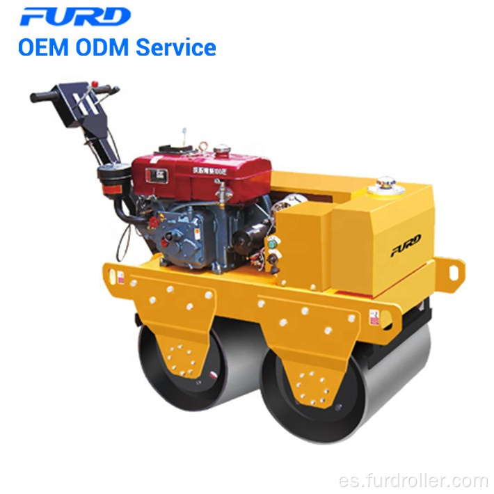 Asphalt Hand Roller Compactor Double Drum Road Roller para la venta