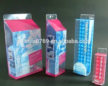 small product supermarket promotional plastic pvc packaging box