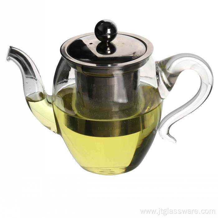 Clear Glass Teapot With Infuser