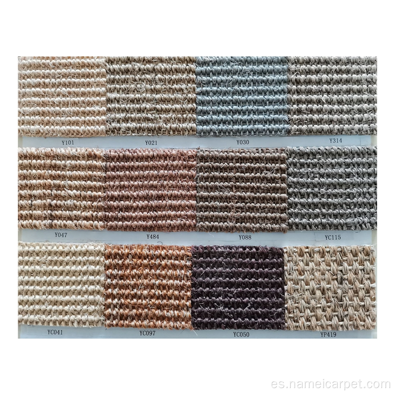 Natural de pared a pared Material de alfombra sisal