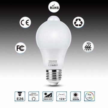 A60 sensitive led bulb light e27 sensor PD-IR60 daylight led bulb