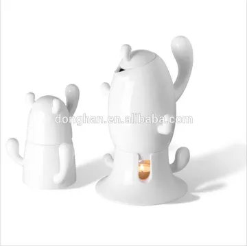 2014 new arrival tea pot ceramic cactus tea pot with heat base