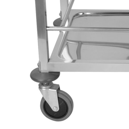 Stainless Steel Drinking Trolley Stainless Steel Square Tube Drinking Trolley Manufactory