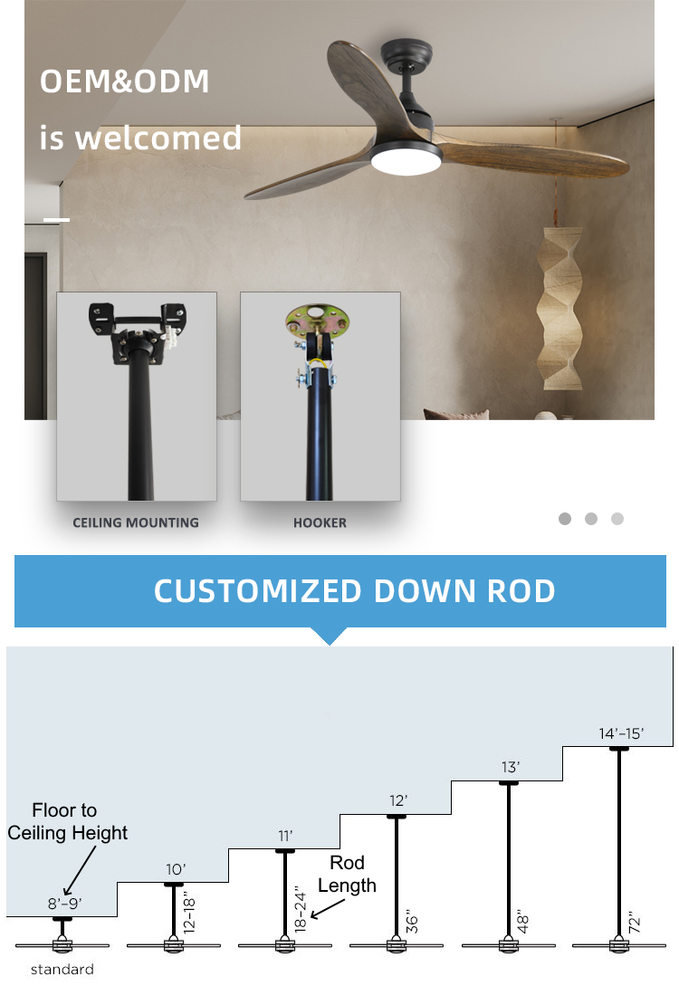 low noise ceiling fan light