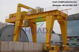 hot selling high quality 80t china manufacturer outdoor double beam gantry crane