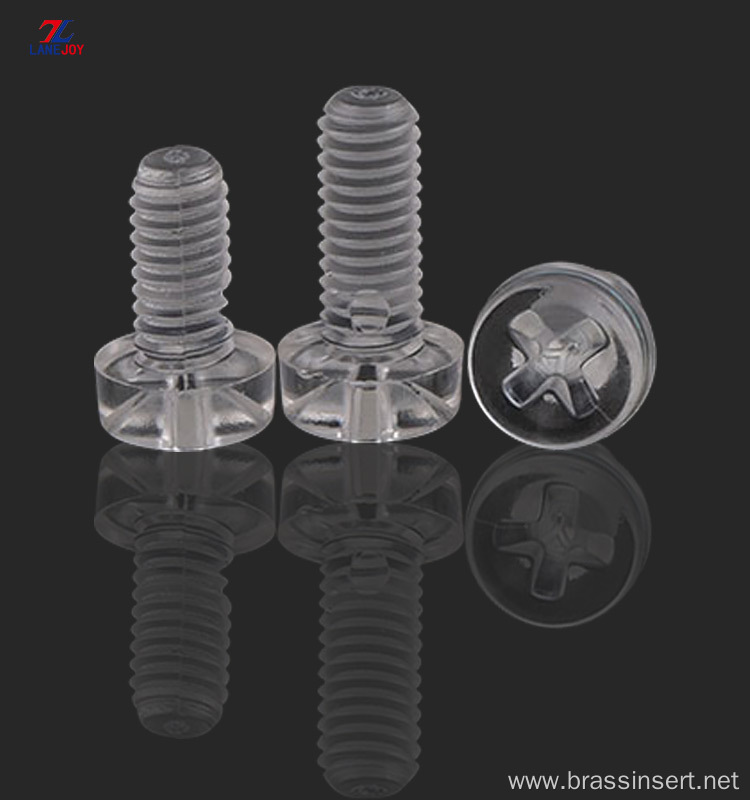 Acrylic Screw transparent plastic screw