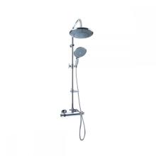 High pressure silvery finishing stainless steel shower set