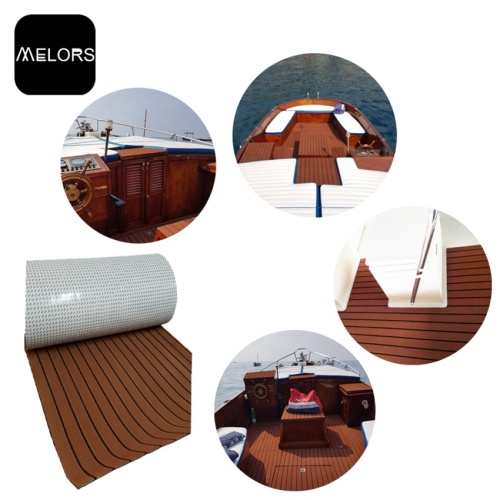 Melors EVA Composite Faux Teak Sheet Yacht Flooring