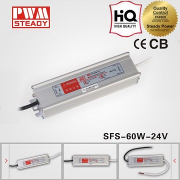 (LPV-60-24)SFS-60-24 CE approved 60w24v2.5a IP67 waterproof level switching power supply