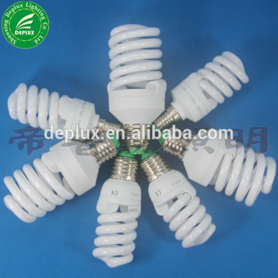 T2 15W E27 6400k Half Full Spiral lighting cfl